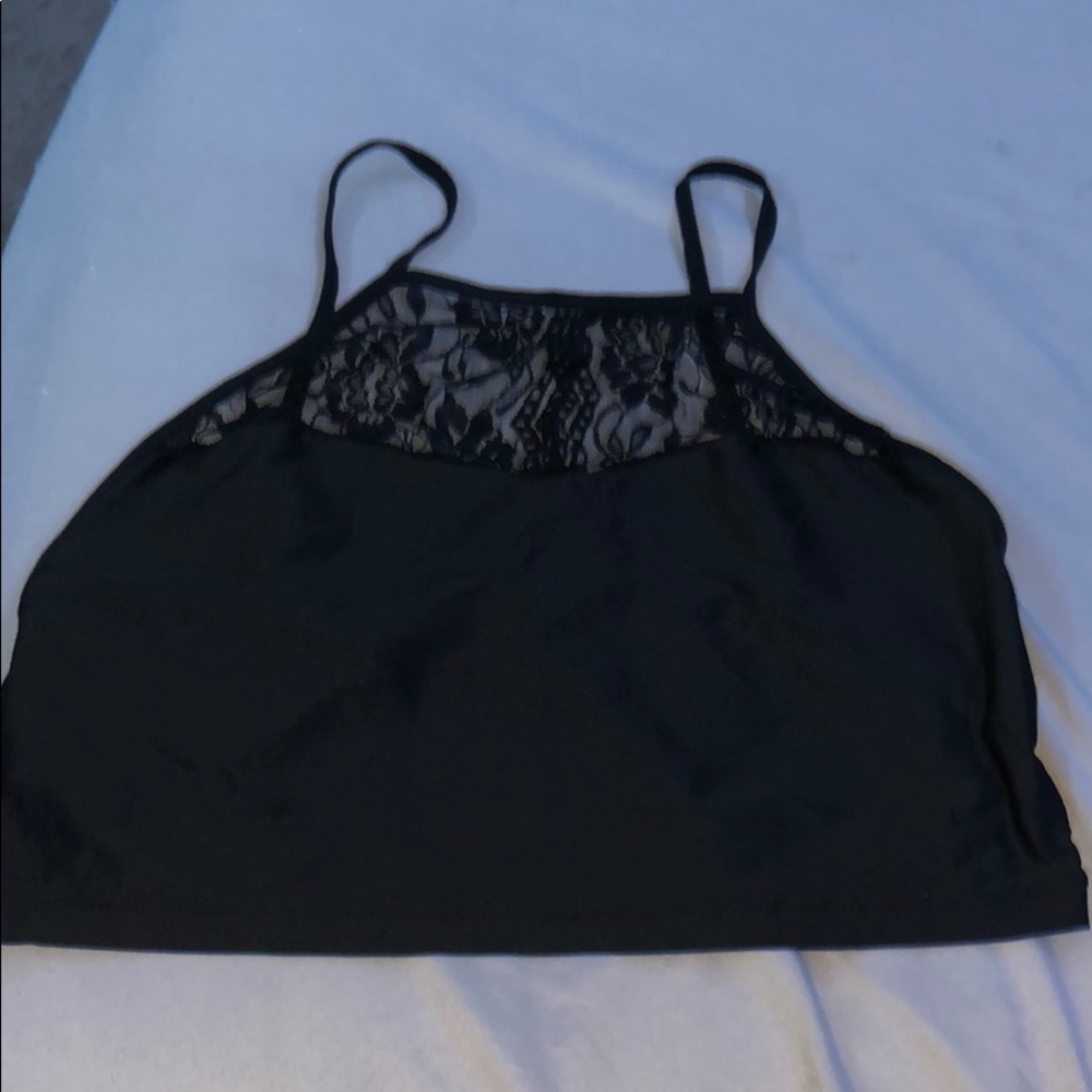 Spaghetti strapped bra patchwork lingerie